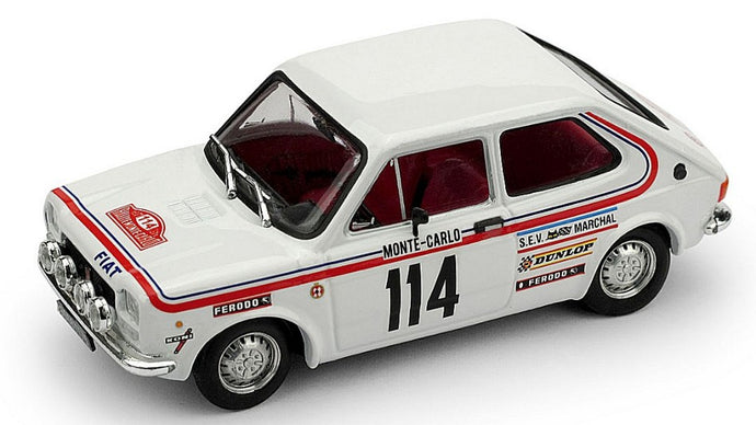 FIAT 127 N.114 ABANDON RALLY MONTE CARLO 1973 DONGUES-SAULIES 1:43