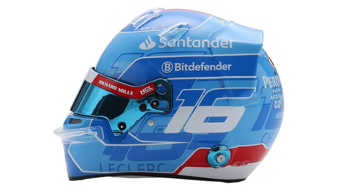 HELMET CHARLES LECLERC TEAM FERRARI HP MIAMI GP 2024 1:5