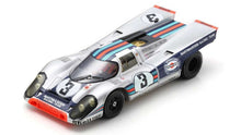 Indlæs billede til gallerivisning PORSCHE 917K 4.9L TEAM MARTINI RACING N 3 WINNER 12h SEBRING 1971 VIC ELFORD - GERARD LARROUSSE SILVER BLUE 1:18