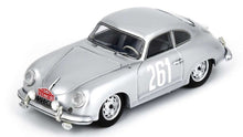 Indlæs billede til gallerivisning PORSCHE 356 COUPE N 261 RALLY MONTECARLO 1955 JEAN VILREON - LEON CARLIN SILVER 1:43