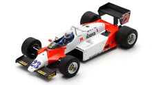 Indlæs billede til gallerivisning Alfa Romeo 183T #23 MAURO BALDI 5th DUTCH GP ZANDVOORT 1983 hvid/rød/sort 1:43
