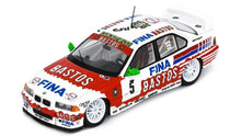 Indlæs billede til gallerivisning BMW 3-SERIES 318iS TEAM BMW FINA BASTOS N 5 3rd 24h SPA 1994 JEAM MICHEL MARTIN - PATRICK SLAUS - ALTFRID HEGER RED WHITE 1:43