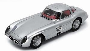 MERCEDES 300 SLR UHLENHAUT COUPE 1955 SILVER 1:12