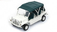 Indlæs billede til gallerivisning Mini MOKE (CLOSED TOP) hvid/mørk grøn 1:18