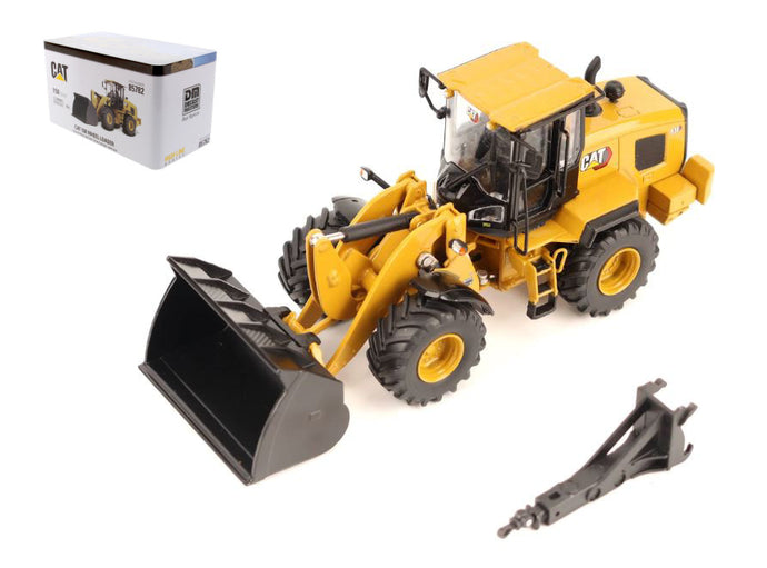CATERPILLAR CAT938 RUSPA GOMMATA - SCRAPER TRACTOR WHEEL LOADER YELLOW BLACK 1:50