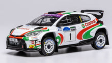 Indlæs billede til gallerivisning TOYOTA YARIS GR RALLY2 TEAM CASTROL MEM N 1 WINNER RALLY VOYONIC GRAMPIAN FOREST 2024 CHRIS INGRAM - ALEXANDER KIHURANI WHITE 1:43