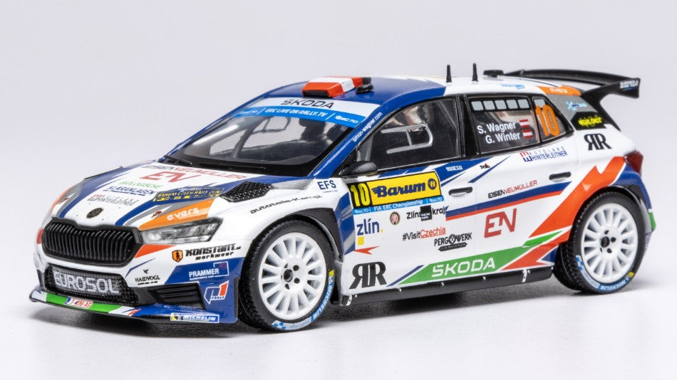 SKODA FABIA N.10 RALLY2 BARUM 2023 WAGNER-WINTER 1:43