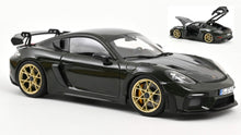 Indlæs billede til gallerivisning Porsche CAYMAN GT4 RS - WEISSACH PACK 2023 mørk grøn/sort 1:18