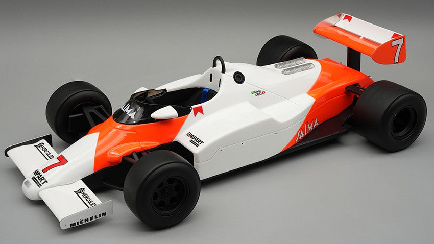 MCLAREN MP4/1C N.7 SILVERSTONE TEST DRIVE 1983 A.SENNA 1:18