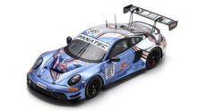 Indlæs billede til gallerivisning PORSCHE 911 992 GT3 R 4.2L TEAM EBM N 61 24h SPA 2024 ADRIAN D&#39;SILVA - KERONG LI - EARL BAMBER - BRENDON LEITCH LIGHT BLUE SILVER 1:43