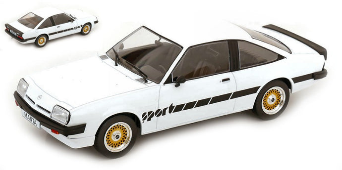 OPEL MANTA B SPORT 1980 WHITE 1:18