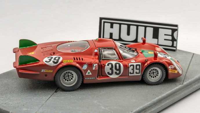 ALFA ROMEO 33.2 N.39 24 H LE MANS 1968 IGNAZIO GIUNTI DIORAMA 1:43