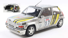 Indlæs billede til gallerivisning RENAULT R5 SUPERCINQUE GT TURBO TEAM SIMON RACING N 17 RALLY TOUR DE CORSE 1989 ALAIN OREILLE - GILLES THIMONIER SILVER 1:18