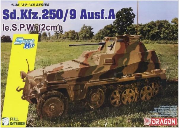 Sd.Kfz.250/9 le S.P.W. 2cm MIT PANZERAUFBAU KIT 1:35
