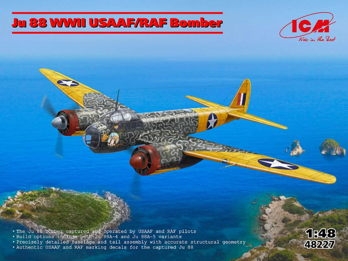JU 88 WWII USAAF/RAF BOMBER KIT 1:48