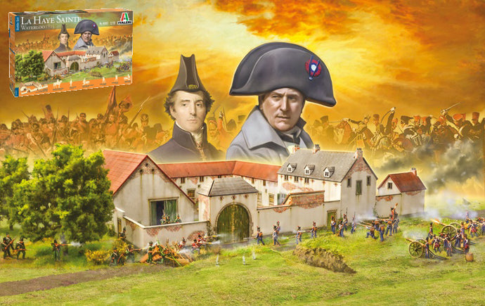 ACCESSORIES DIORAMA - WAR BATTLE SET - LA HAYE SAINTE WATERLOO 1815 / 1:72