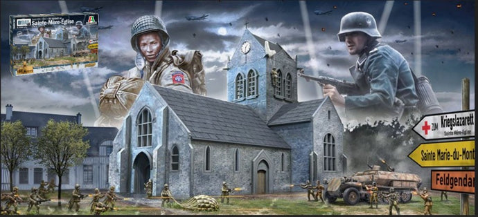 ACCESSORIES WAR BATTLE SET SAINTE - MERE - EGLISE 1944 / 1:72