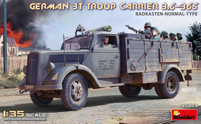 GERMAN 3t TROOP CARRIER 3,6-36S RADKASTEN-NORMAL TYPE KIT 1:35