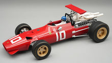 Indlæs billede til gallerivisning Ferrari 312 F1/68 #10 JACKY ICKX DUTCH GP ZANDVOORT 1968 + FIGUUR rød/hvid 1:18