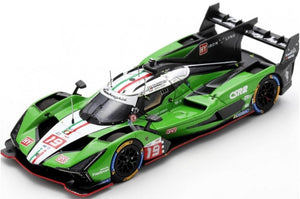LAMBORGHINI SC63 3.8L V8 TURBO TEAM LAMBORGHINI IRON LYNX N 19 24h LE MANS 2024 ROMAIN GROSJEAN - MATTEO CAIROLI - ANDREA CALDARELLI GREEN WHITE BLACK 1:43