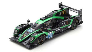 ORECA 07 GIBSON GK428 4.2L V8 TEAM DUQUEINE N 30 24h LE MANS 2024 JEAN BAPTISTE SIMMENAUER - JAMES ALLEN - JOHN FALB GREEN BLACK 1:43