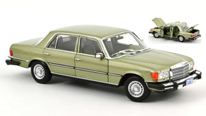 MERCEDES 450 SEL SILVERGREEN US TV-VERSION 1979 1:18