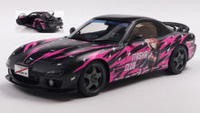 Indlæs billede til gallerivisning MAZDA RX-7 (FD3RS) WORKS ITASHA CLUB COUPE 1999 BLACK FUCSIA 1:18