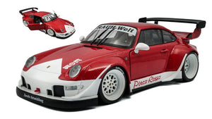 PORSCHE 911 993 RWB BODYKIT PORCO ROSSO COUPE 2020 WHITE/RED 1:18