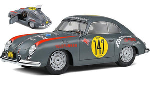 PORSCHE 356 PRE-A COUPE N 147 RACING PANAM 1954 GREY RED 1:18