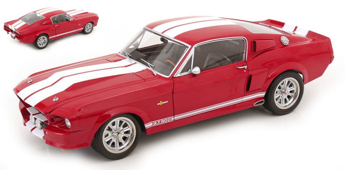 FORD USA MUSTANG SHELBY GT500 ELEANOR COUPE 1967 RED WHITE 1:12