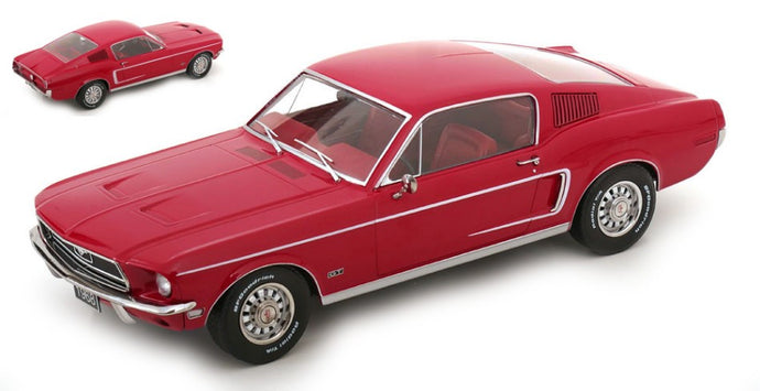FORD USA MUSTANG GT FASTBACK COUPE 1968 RED 1:18