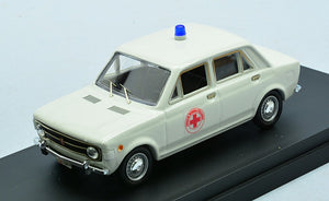 FIAT 128 C.R.I. CROCE ROSSA ITALIANA AMBULANCE 1970 WHITE 1:43