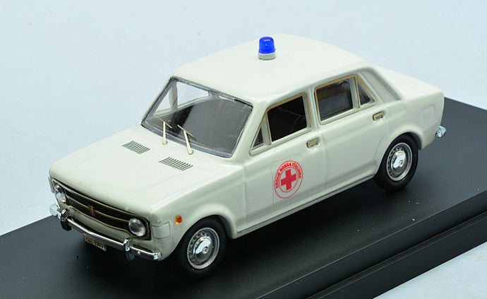 FIAT 128 C.R.I. CROCE ROSSA ITALIANA AMBULANCE 1970 WHITE 1:43