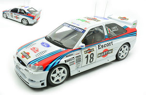 FORD ENGLAND ESCORT WRC TEAM MARTINI RACING JOLLY CLUB N 18 RALLY SANREMO 1998 GIANFRANCO CUNICO - LUIGI PIROLLO WHITE RED BLUE 1:18