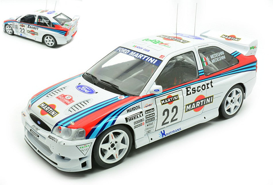 FORD ESCORT WRC N.22 RALLY SANREMO 1998 MEDEGHINI-CAPOFERRI 1:18
