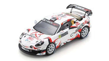 Indlæs billede til gallerivisning RENAULT ALPINE A110 RGT TEAM CHAZEL TECHNOLOGIES COURSE N 60 4th RGT RALLY MONTECARLO 2024 ARMAND FUMAL - JULES ESCARTEFIGUE WHITE BLACK 1:43