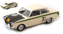 Indlæs billede til gallerivisning Ford CORTINA LOTUS #31 ICKX/STAEPELAERE MARATON DE LA ROUTE 1966 creme/sort/grøn 1:18