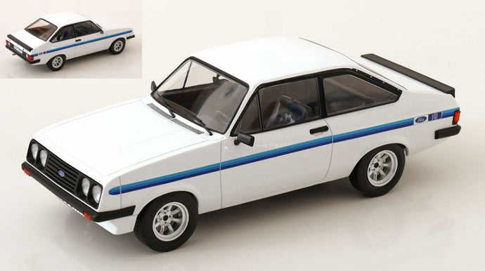 FORD ESCORT MKII RS 2000 1977 WHITE 1:18