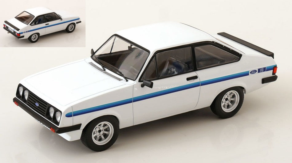FORD ESCORT MKII RS 2000 1977 WHITE 1:18