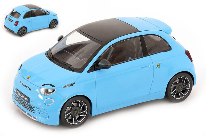 FIAT 500e ABARTH 2024 LIGHT BLUE 1:18