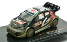 Indlæs billede til gallerivisning TOYOTA YARIS GR RALLY1 TEAM TOYOTA GAZOO RACING WRT N 18 (with snorkel) 2nd RALLY SAFARI KENYA 2024 TAKAMOTO KATSUTA - AARON JOHNSTON BLACK WHITE RED 1:43