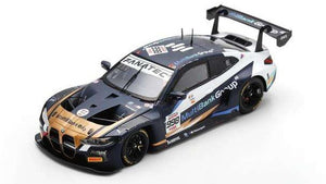 BMW M4 GT3 #998 FARFUS/HARPER/HESSE 6th 24H SPA 2024 mørk blå/hvid/guld 1:43