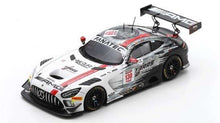 Indlæs billede til gallerivisning Mercedes Benz AMG GT3 EVO #130 VESTI/JUNCADELLA/ARON 24H SPA 2024 hvid/grå/rød 1:43