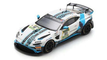 Indlæs billede til gallerivisning ASTON MARTIN VANTAGE AMR GT3 TEAM DORR MOTORSPORT N 169 24h NURBURGRING 2024 O.SANDBERG - A.WENISCH - M.FUNKE - P.DORR WHITE BLUE BLACK 1:43