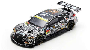 LEXUS RC F GT3 TEAM K-TUNES RACING N 96 GT300 CLASS SUPER GT 2024 MORIO NITTA - SHINICHI TAKAGI BLACK WHITE 1:43