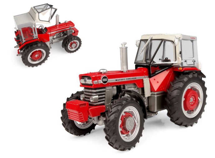 MASSEY FERGUSON MF1080 4WD WITH PEKO CABINE TRACTOR 1969 RED WHITE 1:32