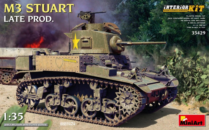 TANK M3 STUART - MILITARY - WWII 1945 / 1:35