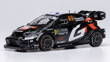 Indlæs billede til gallerivisning TOYOTA YARIS GR HYBRID RALLY1 TEAM TOYOTA GAZOO RACING WRT N 69 4th RALLY MONTECARLO 2025 KALLE ROVANPERA - JONNE HALTTUNEN BLACK 1:43
