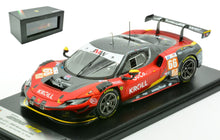 Indlæs billede til gallerivisning FERRARI 296 GT3 3.0L TURBO V6 TEAM JMW MOTORSPORT N 66 24h LE MANS 2024 GIACOMO PETROBELLI - LARRY TEN VOORDE - SALIH YOLUC RED BLACK 1:43