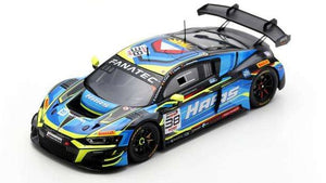 Audi R8 LMS GT3 EVO II #38 BERTELS/SCHUMACHER/FUMAL/ADOMAVICIUS 24H SPA 2024 blå/sort/gul 1:43